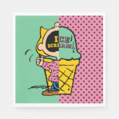 Erdnüsse | Sally Ice Cream Half & Halb Serviette (Vorderseite)