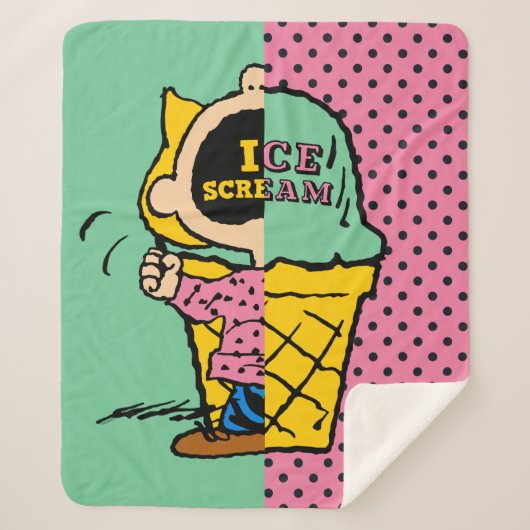 Erdnüsse | Sally Ice Cream Half & Halb Sherpadecke (Vorderseite)
