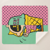 Erdnüsse | Sally Ice Cream Half & Halb Sherpadecke (Vorderseite (Horizontal))