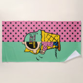 Erdnüsse | Sally Ice Cream Half & Halb Strandtuch (Vorderseite)