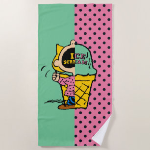 Erdnüsse   Sally Ice Cream Half & Halb Strandtuch