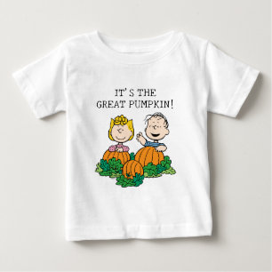 Erdnüsse Sally & Linus auf dem Pumpkin-Feld Baby T-shirt