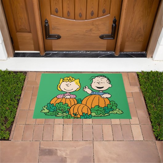 Erdnüsse | Sally & Linus auf dem Pumpkin-Feld Fußmatte (Außenbereich)