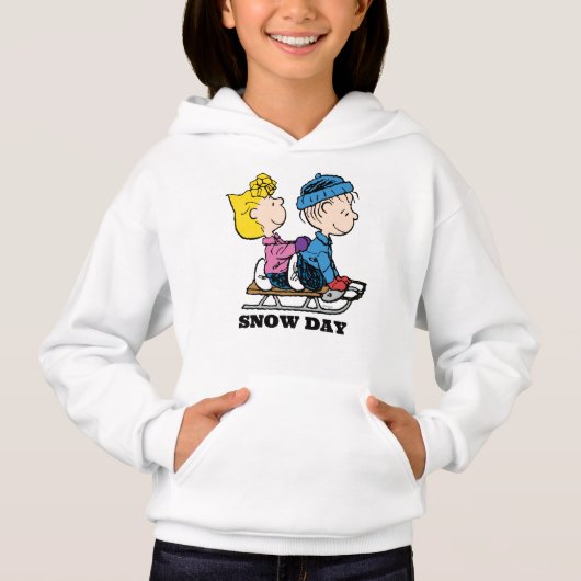 Erdnüsse | Sally & Linus Sled Riding Hoodie (Vorderseite)