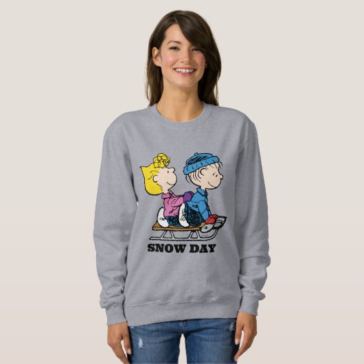Erdnüsse | Sally & Linus Sled Riding Sweatshirt (Vorne ganz)