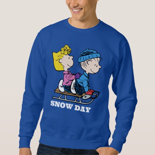 Erdnüsse | Sally & Linus Sled Riding Sweatshirt (Vorderseite)