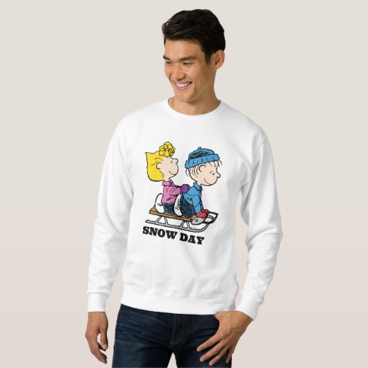 Erdnüsse | Sally & Linus Sled Riding Sweatshirt (Vorne ganz)