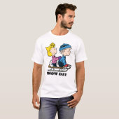 Erdnüsse | Sally & Linus Sled Riding T-Shirt (Vorne ganz)