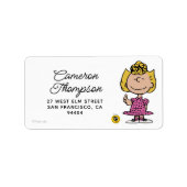 Erdnüsse | Sally Super Smile Adressaufkleber (Vorne)