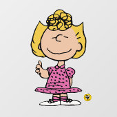 Erdnüsse | Sally Super Smile Fensteraufkleber (Blatt)