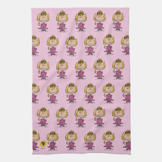 Erdnüsse | Sally Super Smile Geschirrtuch (Vertikal)