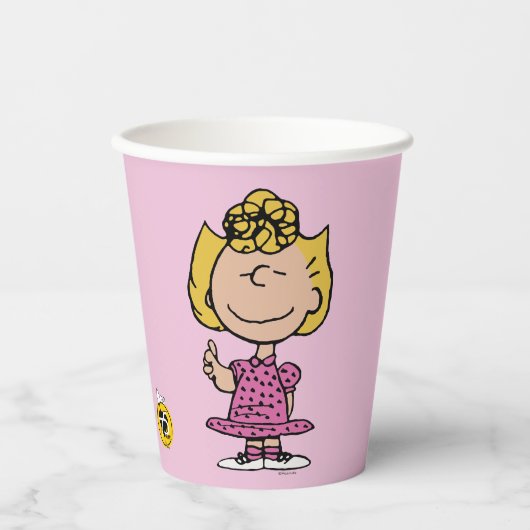 Erdnüsse | Sally Super Smile Pappbecher (Vorderseite)