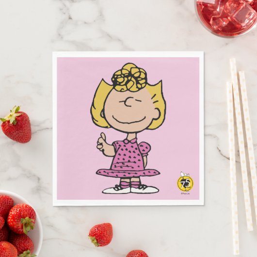 Erdnüsse | Sally Super Smile Serviette (Beispiel)