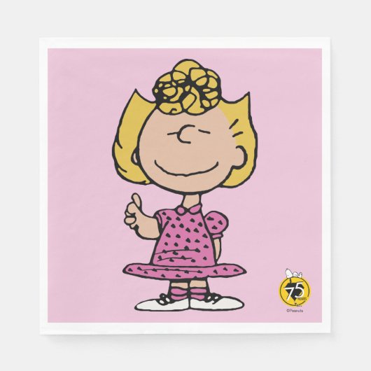 Erdnüsse | Sally Super Smile Serviette (Vorderseite)