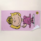 Erdnüsse | Sally Super Smile Strandtuch (Vorderseite)