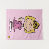 Erdnüsse | Sally Super Smile Wandteppich (Vorderseite (Horizontal))