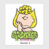 Erdnüsse | Sally Thinking Aufkleber (Blatt)