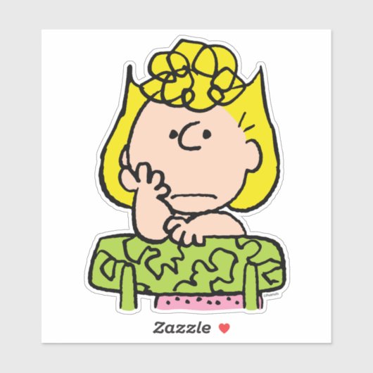 Erdnüsse | Sally Thinking Aufkleber (Blatt)