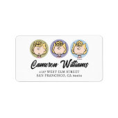 Erdnüsse | Sally's Faces Adressaufkleber (Vorne)