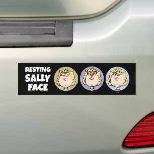 Erdnüsse   Sally's Faces Autoaufkleber