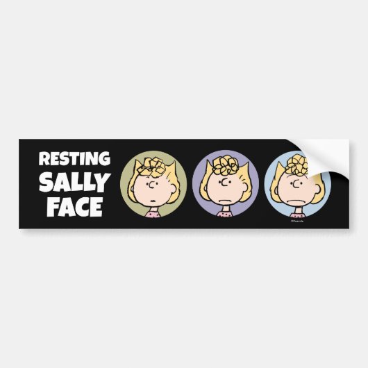 Erdnüsse | Sally's Faces Autoaufkleber (Vorne)