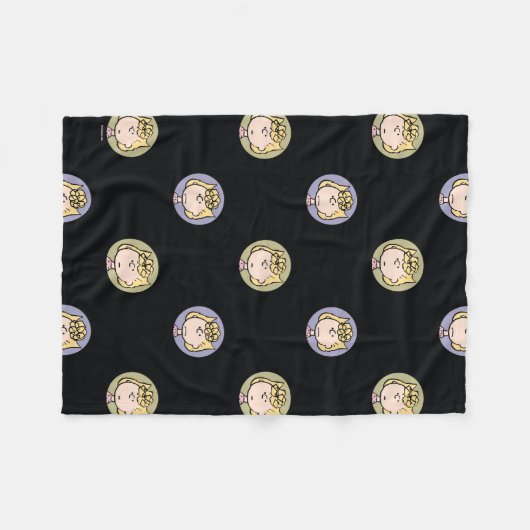 Erdnüsse | Sally's Faces Fleecedecke (Vorderseite (Horizontal))