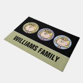 Erdnüsse | Sally's Faces Fußmatte (Schrägansicht)