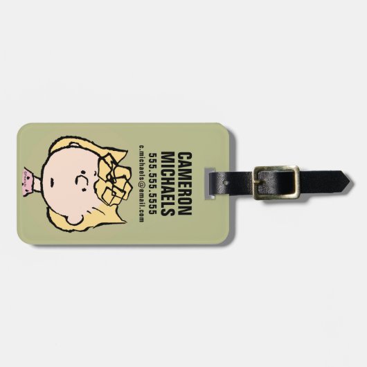 Erdnüsse | Sally's Faces Gepäckanhänger (Vorderseite horizontal)