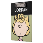 Erdnüsse | Sally's Faces Klemmbrett (Links)