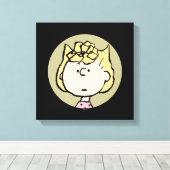 Erdnüsse | Sally's Faces Leinwanddruck (Insitu (Holzboden))