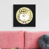 Erdnüsse | Sally's Faces Leinwanddruck (Insitu (Wohnzimmer))