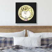 Erdnüsse | Sally's Faces Leinwanddruck (Insitu (Schlafzimmer))