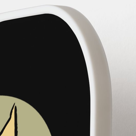 Erdnüsse | Sally's Faces | Name hinzufügen Pickleball Schläger (Linke Seite)