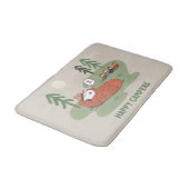 Erdnüsse | Schlafanzüge für Snoopy und Holz Badematte (Schrägansicht)