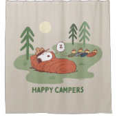 Erdnüsse | Schlafanzüge für Snoopy und Holz Duschvorhang (Vorderseite)