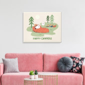 Erdnüsse | Schlafanzüge für Snoopy und Holz Leinwanddruck (Insitu (Wohnzimmer))