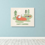 Erdnüsse | Schlafanzüge für Snoopy und Holz Leinwanddruck (Insitu (Holzboden))