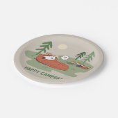 Erdnüsse | Schlafanzüge für Snoopy und Holz Pappteller (Schrägansicht)