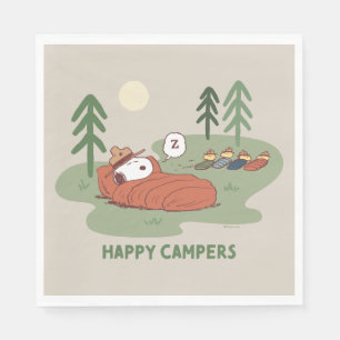 Erdnüsse Schlafanzüge für Snoopy und Holz Serviette