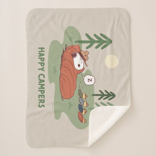 Erdnüsse | Schlafanzüge für Snoopy und Holz Sherpadecke (Vorderseite)