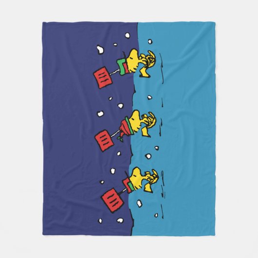 Erdnüsse | Schneeschuh-Team für Wälder Fleecedecke (Vorderseite)