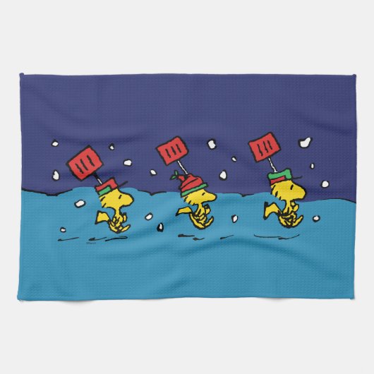 Erdnüsse | Schneeschuh-Team für Wälder Geschirrtuch (Horizontal)