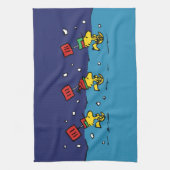 Erdnüsse | Schneeschuh-Team für Wälder Geschirrtuch (Vertikal)