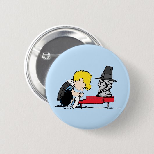 Erdnüsse | Schroeder Pilgrim Button (Vorne & Hinten)