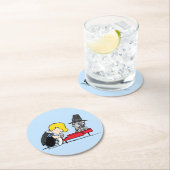 Erdnüsse | Schroeder Pilgrim Runder Pappuntersetzer (Vor Ort)