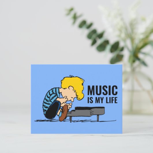 Erdnüsse | Schroeder Postkarte (Stehend Vorderseite)