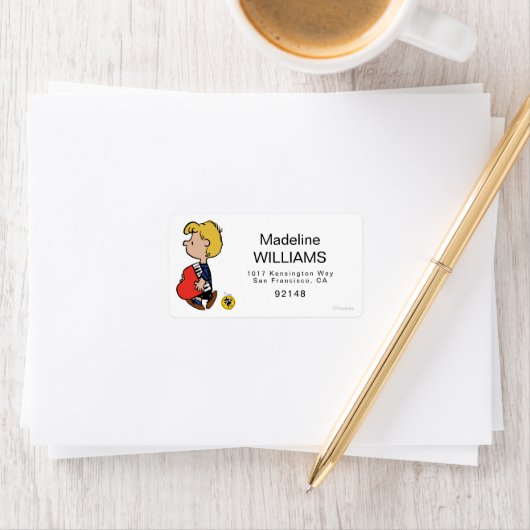 Erdnüsse | Schroeder Traveling Piano Adressaufkleber (Insitu)