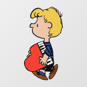 Erdnüsse | Schroeder Traveling Piano Fensteraufkleber (Blatt)