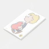 Erdnüsse | Schroeder Traveling Piano Post-it Klebezettel (angewinkelt)