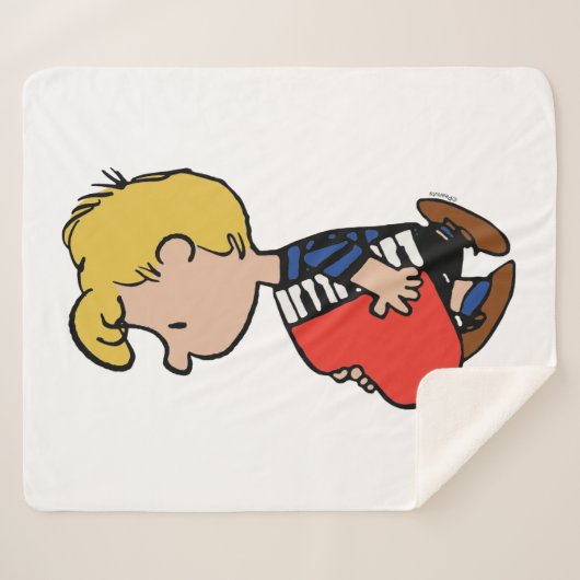 Erdnüsse | Schroeder Traveling Piano Sherpadecke (Vorderseite (Horizontal))